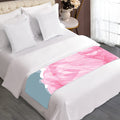 Sweet Cotton Candy Print Bed Runner