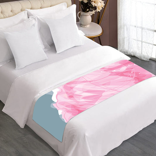 Sweet Cotton Candy Print Bed Runner