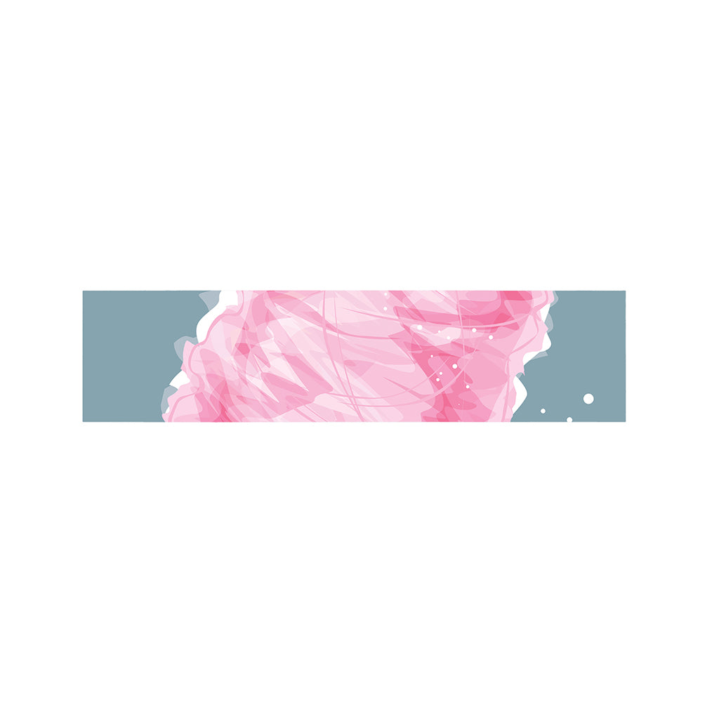 Sweet Cotton Candy Print Bed Runner