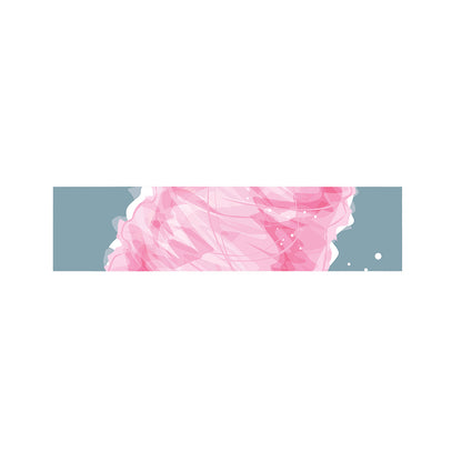 Sweet Cotton Candy Print Bed Runner