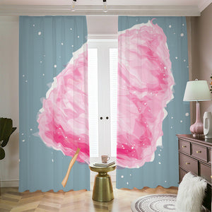 Sweet Cotton Candy Print Blackout Pencil Pleat Curtains