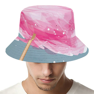 Sweet Cotton Candy Print Bucket Hat