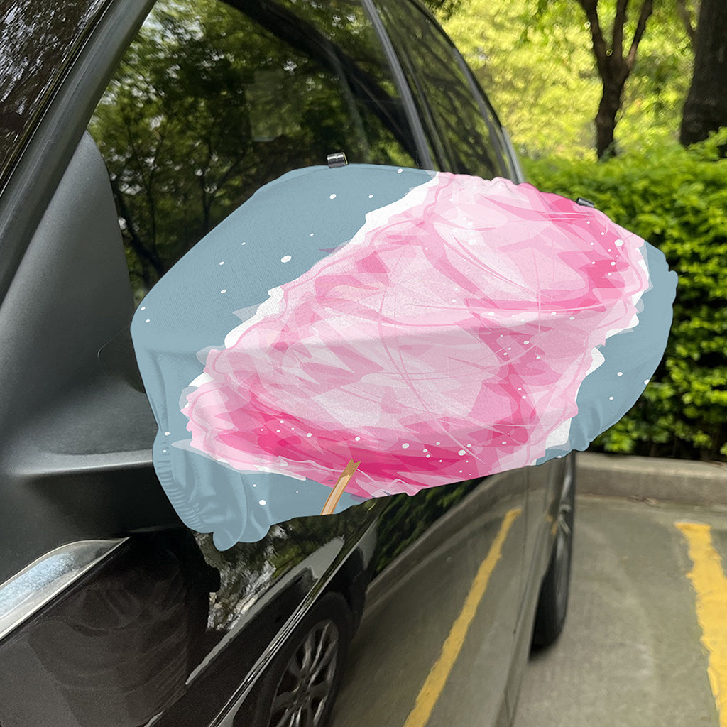 Sweet Cotton Candy Print Car Side Mirror Covers