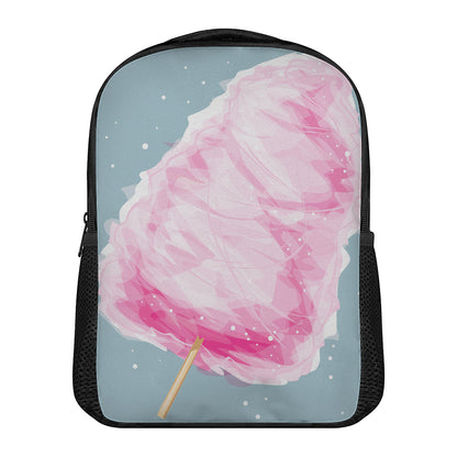 Sweet Cotton Candy Print Casual Backpack