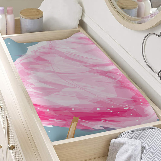 Sweet Cotton Candy Print Changing Pad Cover