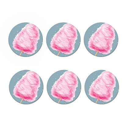 Sweet Cotton Candy Print Coaster Set