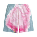 Sweet Cotton Candy Print Cotton Shorts