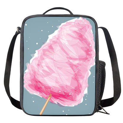 Sweet Cotton Candy Print Crossbody Lunch Bag