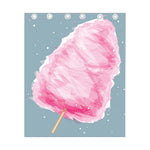 Sweet Cotton Candy Print Curtain
