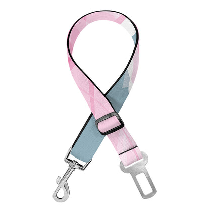 Sweet Cotton Candy Print Dog Seat Belt