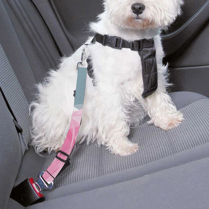 Sweet Cotton Candy Print Dog Seat Belt