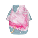 Sweet Cotton Candy Print Dog Zip Up Hoodie