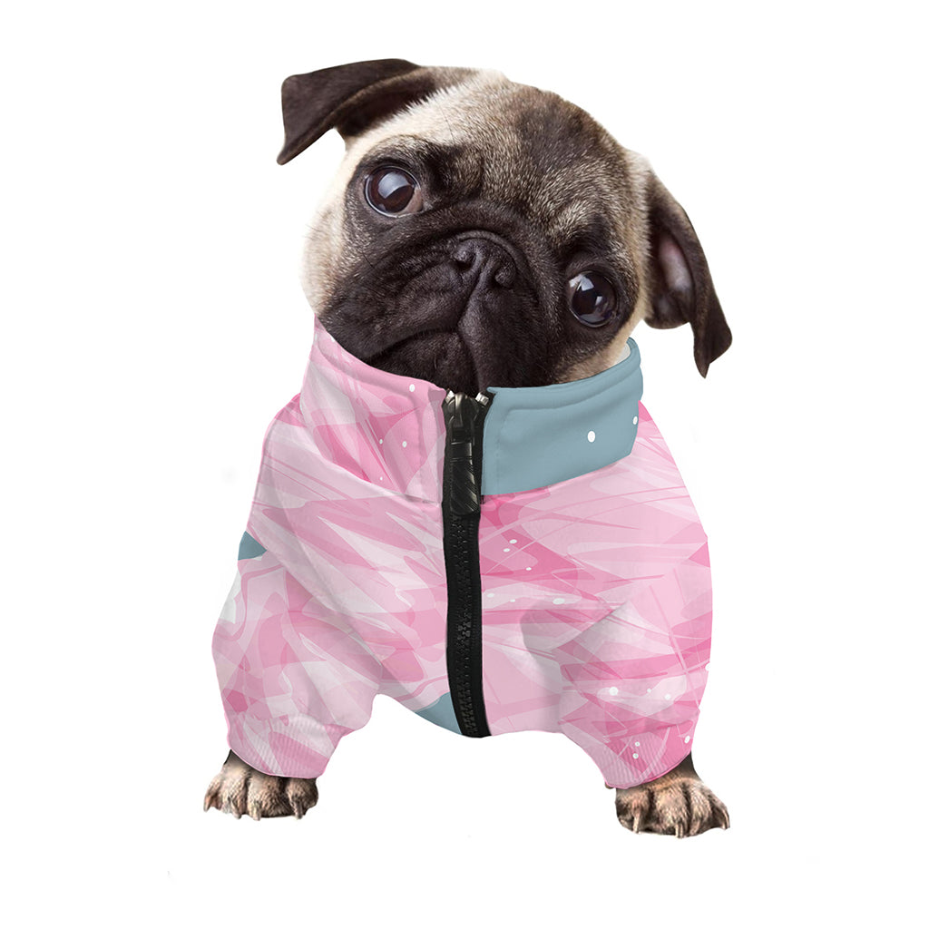 Sweet Cotton Candy Print Dog Zip Up Jacket