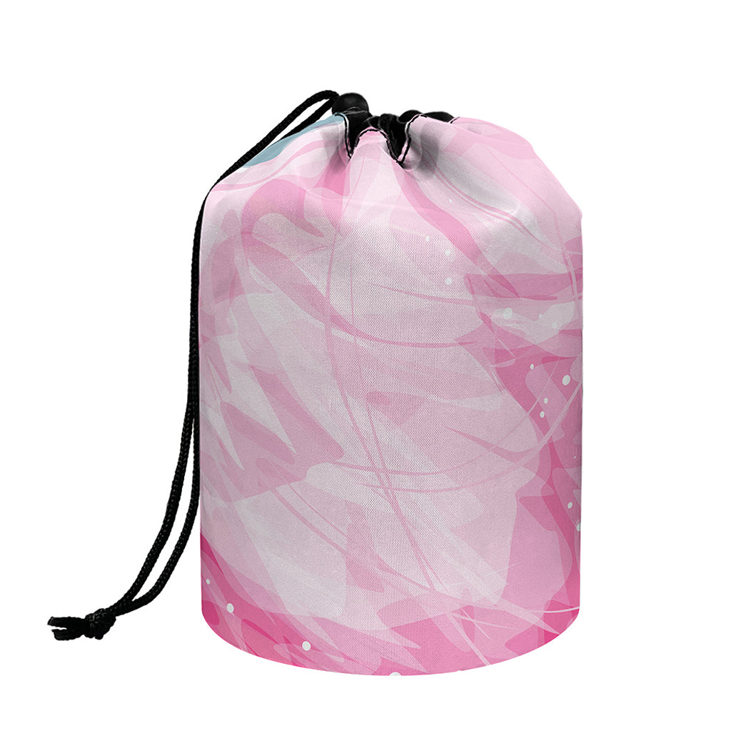 Sweet Cotton Candy Print Drawstring Makeup Bag