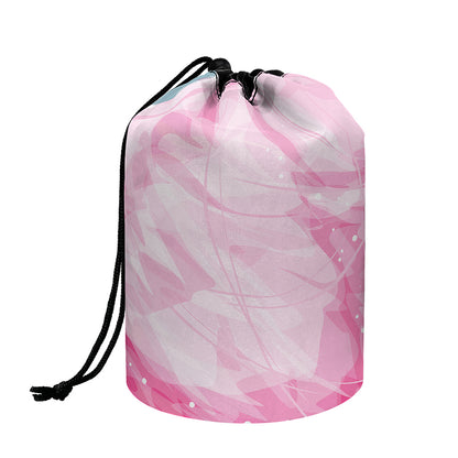 Sweet Cotton Candy Print Drawstring Makeup Bag