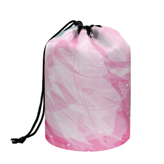 Sweet Cotton Candy Print Drawstring Makeup Bag