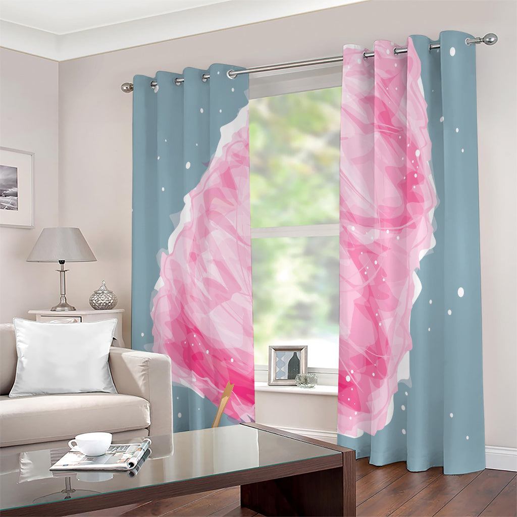 Sweet Cotton Candy Print Extra Wide Grommet Curtains