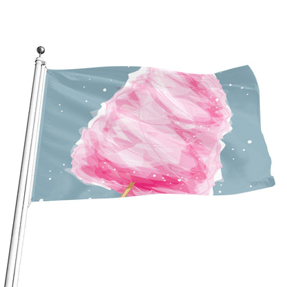 Sweet Cotton Candy Print Flag