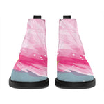 Sweet Cotton Candy Print Flat Ankle Boots