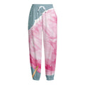 Sweet Cotton Candy Print Fleece Lined Knit Pants