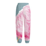 Sweet Cotton Candy Print Fleece Lined Knit Pants