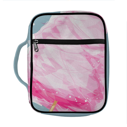 Sweet Cotton Candy Print Front Pocket Bible Bag