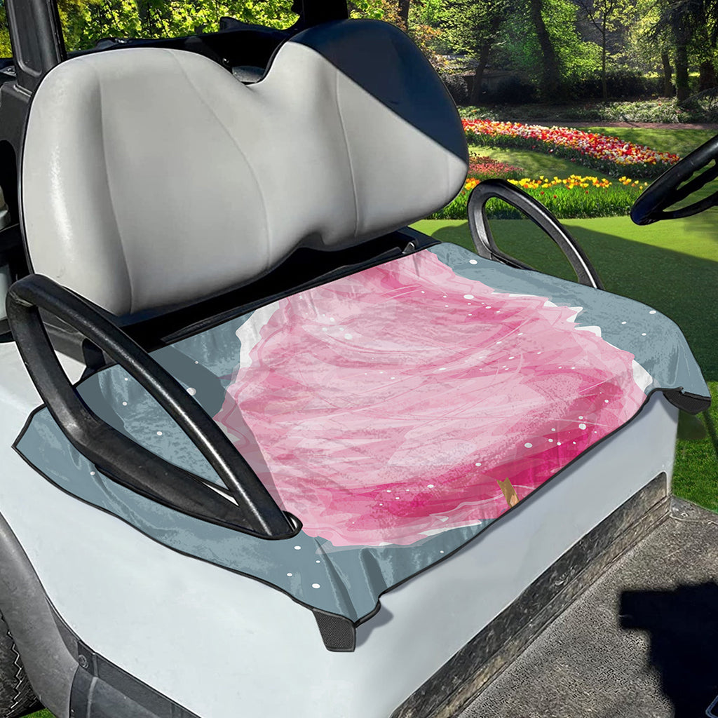Sweet Cotton Candy Print Golf Cart Seat Cover