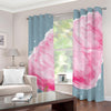 Sweet Cotton Candy Print Grommet Curtains