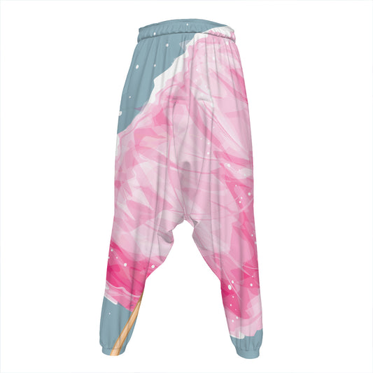 Sweet Cotton Candy Print Hammer Pants