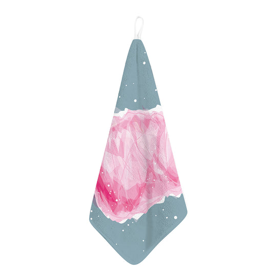 Sweet Cotton Candy Print Hand Towel