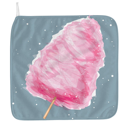 Sweet Cotton Candy Print Hand Towel