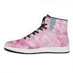 Sweet Cotton Candy Print High Top Leather Sneakers