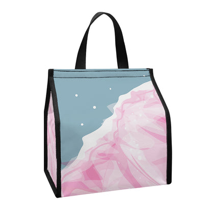 Sweet Cotton Candy Print Insulated Lunch Tote