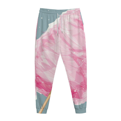 Sweet Cotton Candy Print Jogger Pants