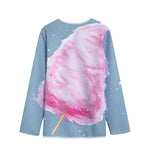 Sweet Cotton Candy Print Long Sleeve Short Coat