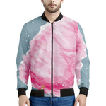 Sweet Cotton Candy Print Men's Bomber Jacket