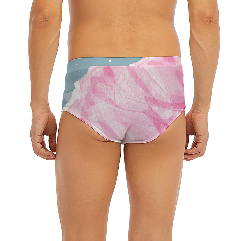 Sweet Cotton Candy Print Men's Briefs