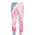 Sweet Cotton Candy Print Men's Leggings
