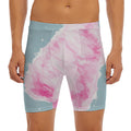 Sweet Cotton Candy Print Men's Long Boxer Briefs