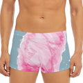 Sweet Cotton Candy Print Men's Short Boxer Briefs