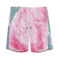 Sweet Cotton Candy Print Men's Athletic Shorts