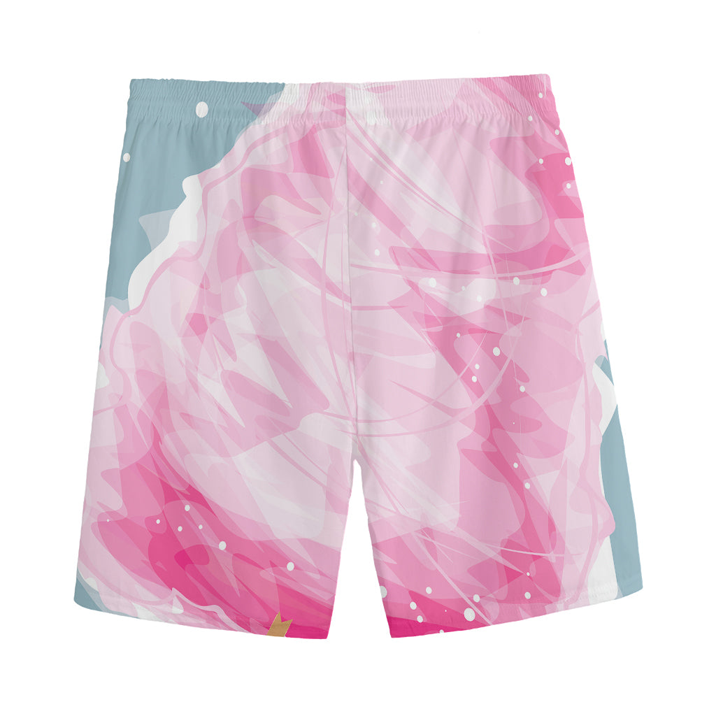 Sweet Cotton Candy Print Men's Sports Shorts