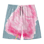 Sweet Cotton Candy Print Men's Swim Trunks