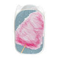 Sweet Cotton Candy Print Mesh Laundry Hamper