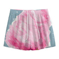Sweet Cotton Candy Print Mesh Shorts