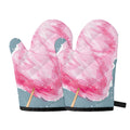 Sweet Cotton Candy Print Oven Mitts