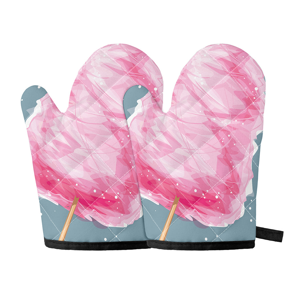 Sweet Cotton Candy Print Oven Mitts