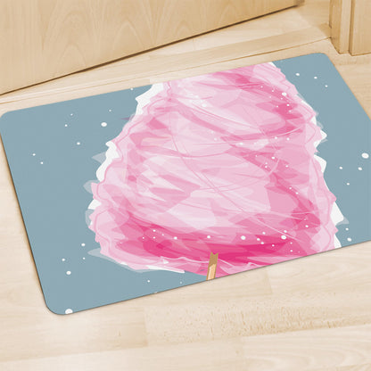 Sweet Cotton Candy Print Polyester Doormat