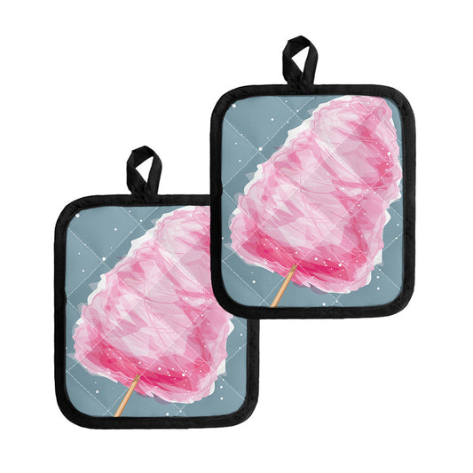Sweet Cotton Candy Print Pot Holders