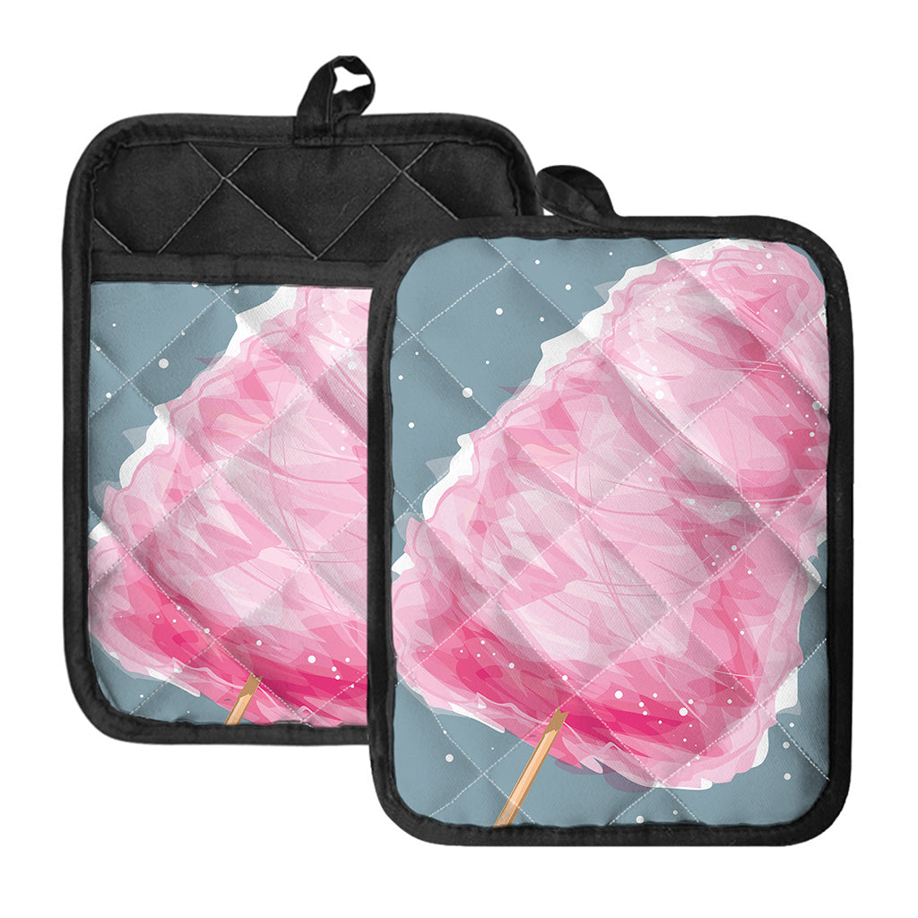 Sweet Cotton Candy Print Pot Holders With Pocket